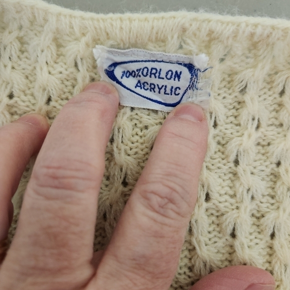 Vintage Orlon Acrylic Sweater Vest - Picture 4 of 4